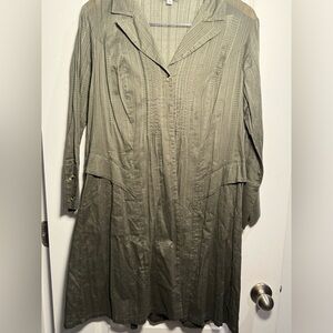 CAbi size large olive jacket